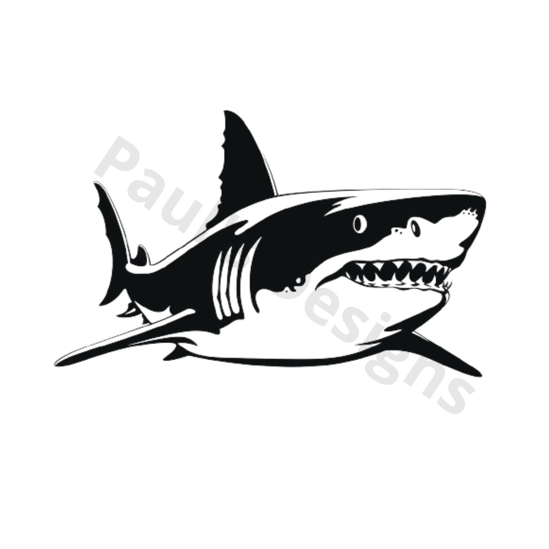 Jaw-some Shark SVG Fearless Shark Attack SVG Ocean Predator - Etsy
