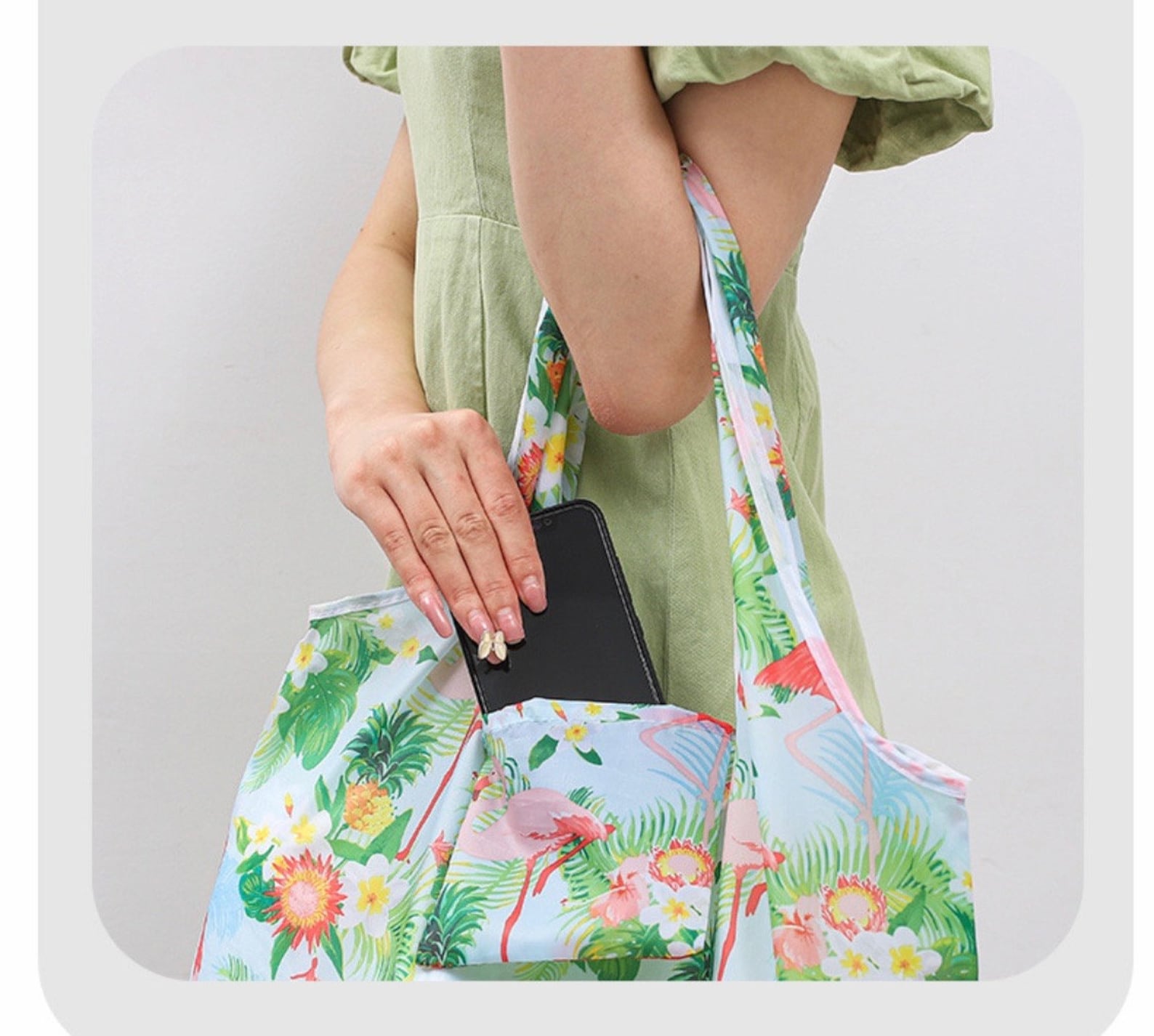 3x Nylon Shopping Bags plus Extra One Free. Reusable Foldable Etsy