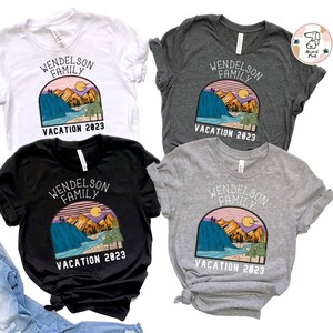 Custom Family Vacation Shirt, Matching Family Camping Trip Shirt, Personalized Family Mountain Vacation Shirt, Family Vacation 2023 Shirt