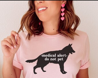 German Shepherd service dog shirt, Therapy dog tee, Medical alert dog, assistance dog, Service dog in training shirt, working dog shirt