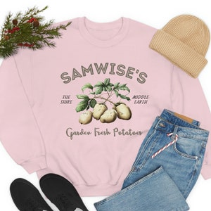 Camiseta de papas frescas de Samwise's Garden, Camiseta de El señor de los anillos, Camisa Gamgee Hobbit, Camisa taters, Camisa Potato Taters, Camisa hobbit taters