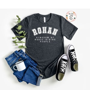 Camisa Rohan, Camisa Baraddur, tierra de Mordor, Camisa Hobbitton, Camiseta Funny Fantasy, camiseta Novela Fantasía, Camisa The Trilogy, Regalo Bibliófilo