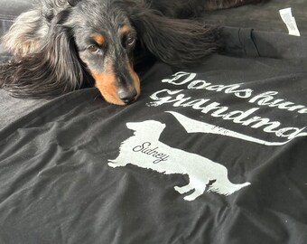 LS Dachshund Grandma Long Sleeve Shirt with Name, Dachshund Nana, Doxie, Low Rider, Wiener Dog, Weenie, Sausage Dog