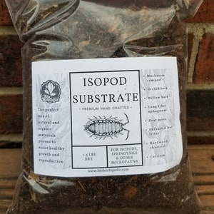 Isopod Substrate, Premium Compost, Willow Bark, Calcium, Leaf Litter, Sphag Moss and more to support healthy colonies & Bioactive Habitats