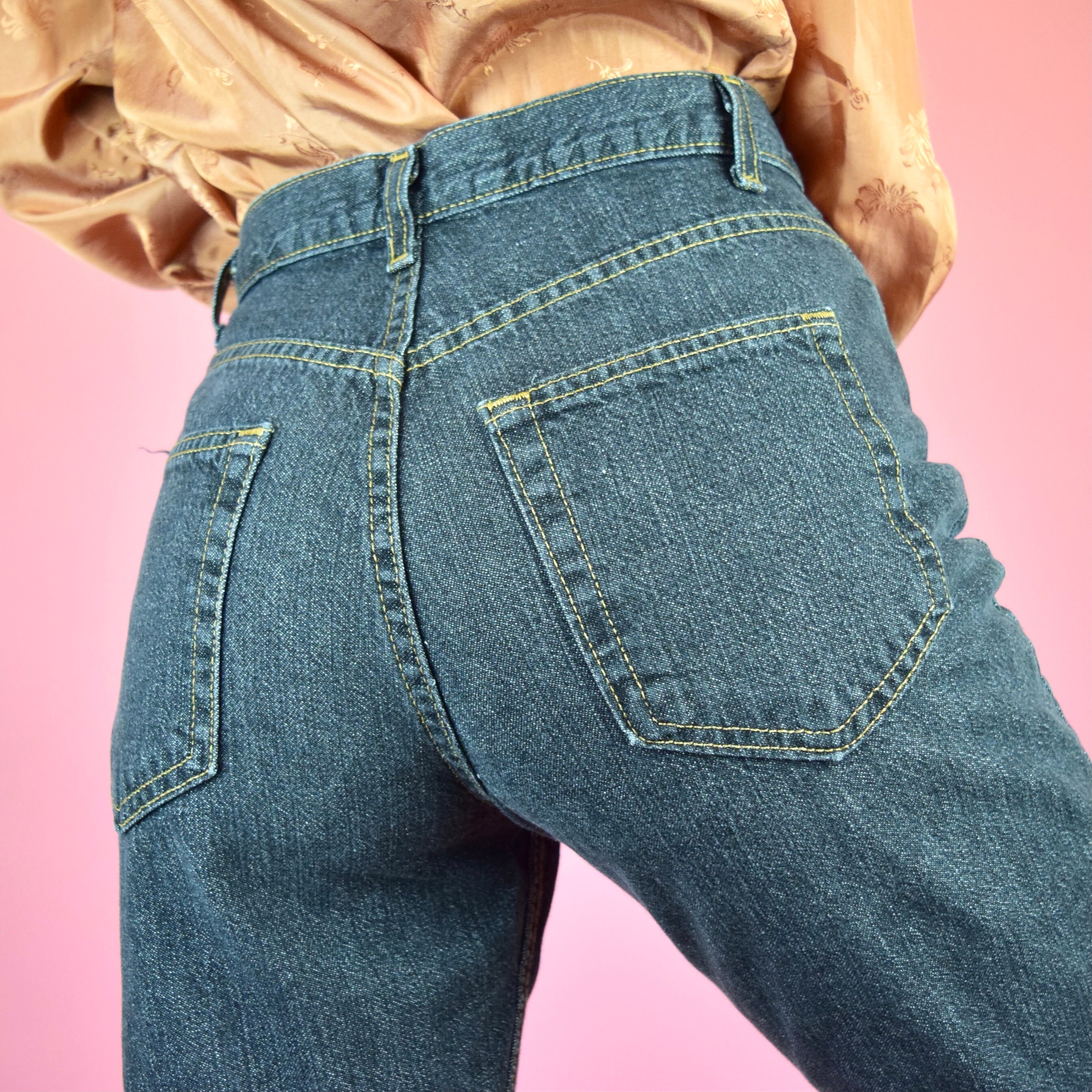Vintage 80s black stonewash mom jeans | Etsy