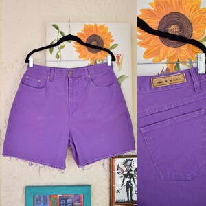 Urban Bliss high waist denim shorts in overdyed purple