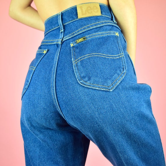 vintage 70s Lee blue mom jeans