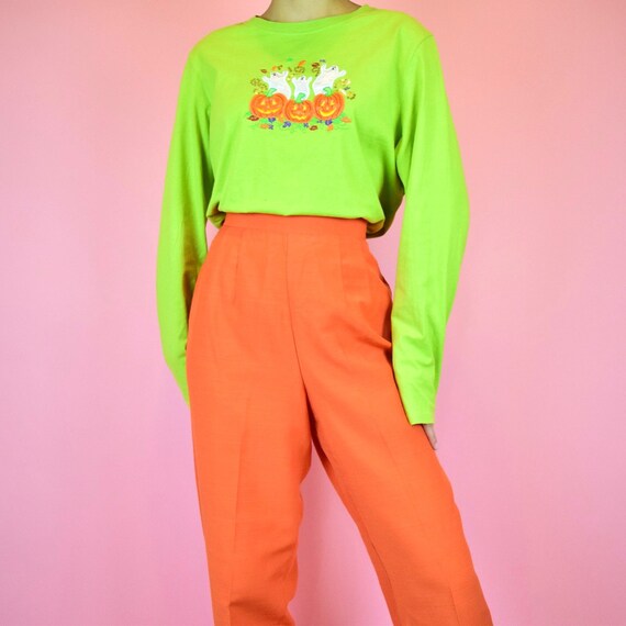 vintage 90s orange pants