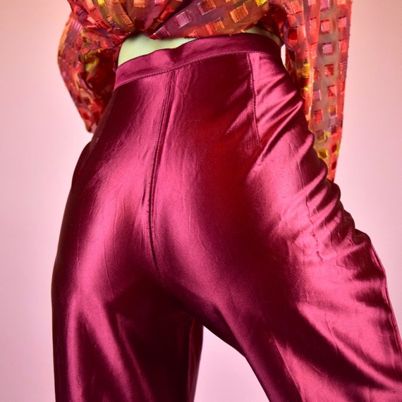 vintage 60s maroon red pants
