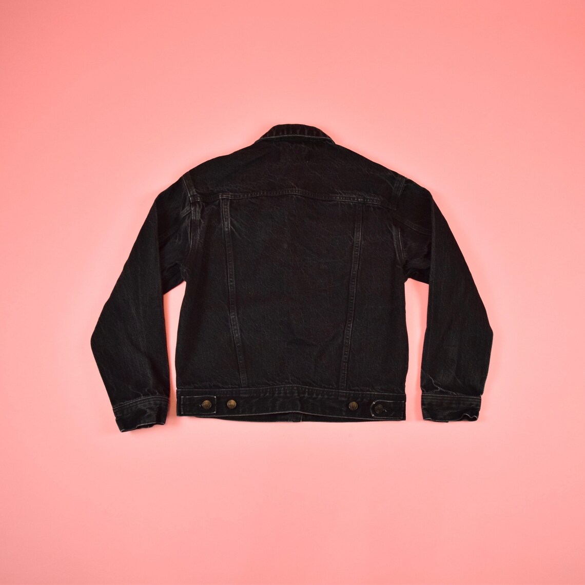 Everlane black denim jacket Etsy