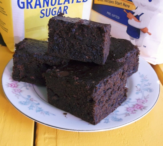 Chocolate Banana Brownies 8 x 8 Pan with or without Chocolate Chips Buttercream Frosting Variations