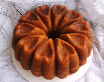 Jameson Irish Whiskey Cake - Heart Whiskey Soaked Butter Cake - Valentine - Gift - Birthday - Anniversary - Rum - Bourbon