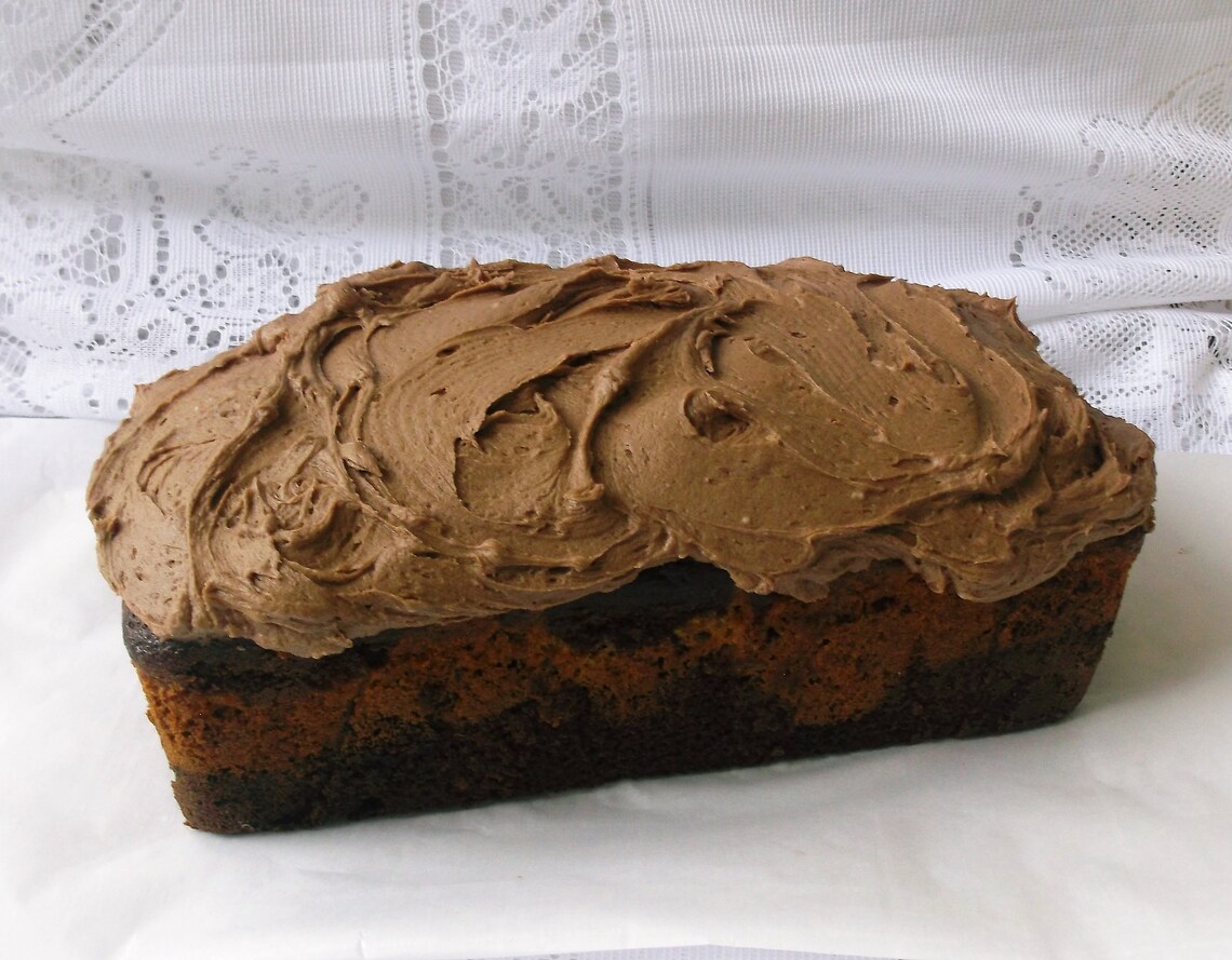 Loaf Cake Chocolate Banana Loaf Cake Large Chocolate Etsy