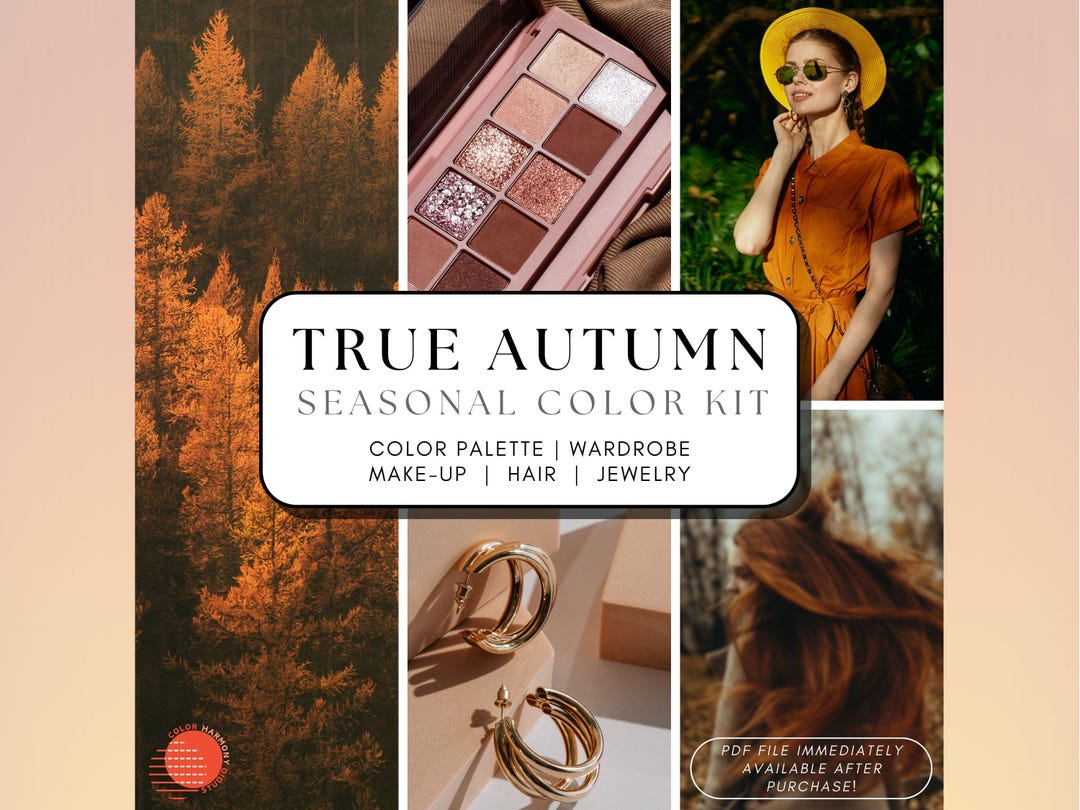 True (warm) Autumn Guide | 12 Seasonal Analysis Kit & Personal Color ...