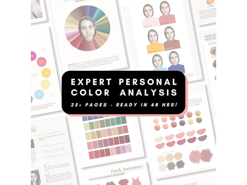 Expert Personal Color Analysis | Personalized Online Seasonal Color Consultation | Discover Your Ideal Palette for Styling | Customized Gift image 1