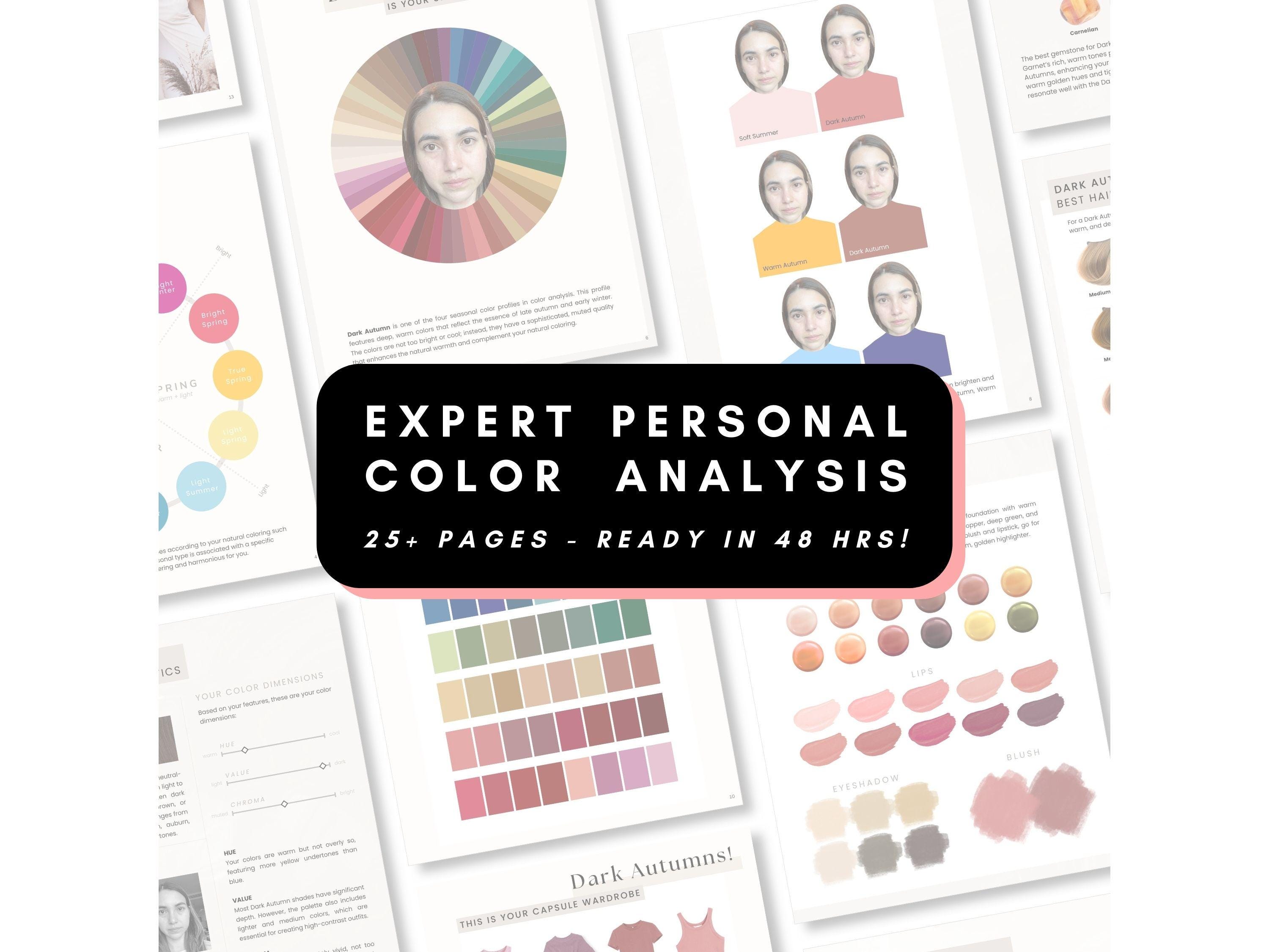 Expert Personal Color Analysis | Personalized Online Seasonal Color Consultation | Discover Your Ideal Palette for Styling | Customized Gift