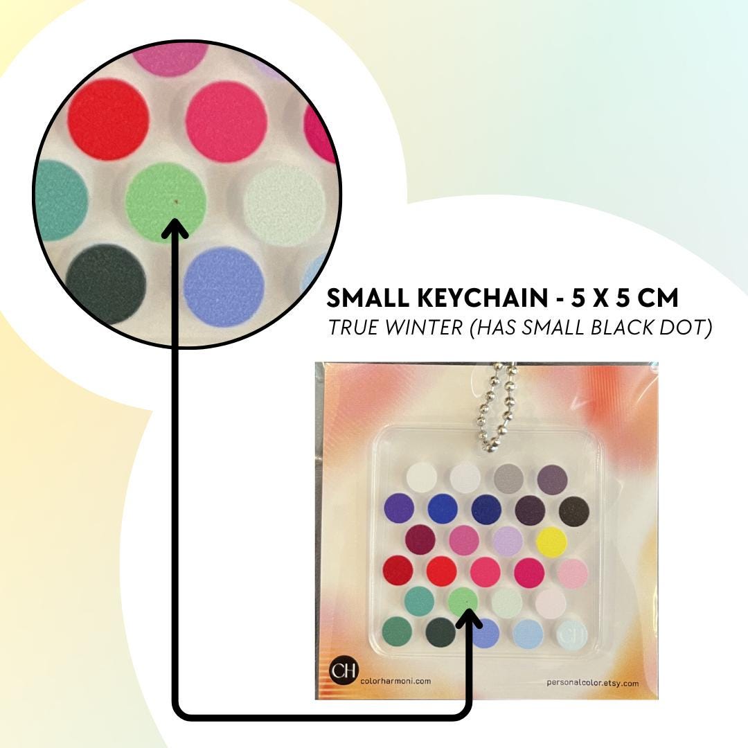 Defect Keychain Defect Seasonal Color Drapes & Palette Acrylic Keychain | Color ...