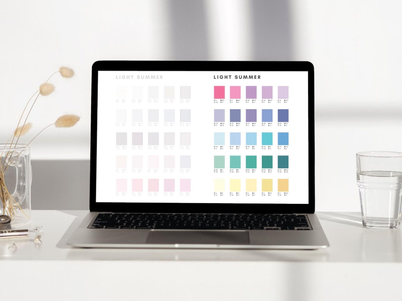Etsy Color Map 12 Seasonal Color Palette CMYK Color Codes | 600 Professional Print ...