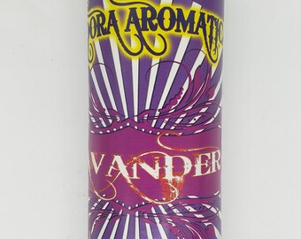 Lavender aromatic prepared candle /veladora de Lavender preparada.