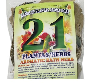 21 Plantas bano /21 plants herbal bath