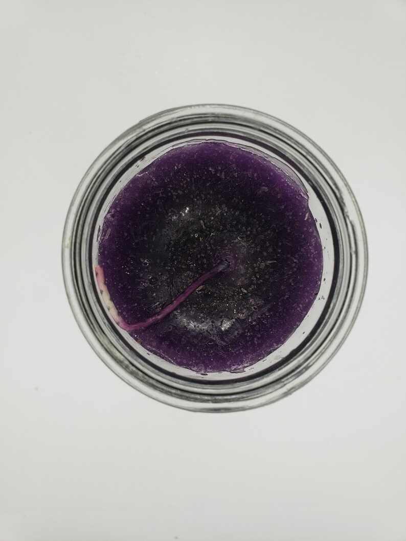 Holy Death purple ritual candle Santa Muerte veladora morada image 2