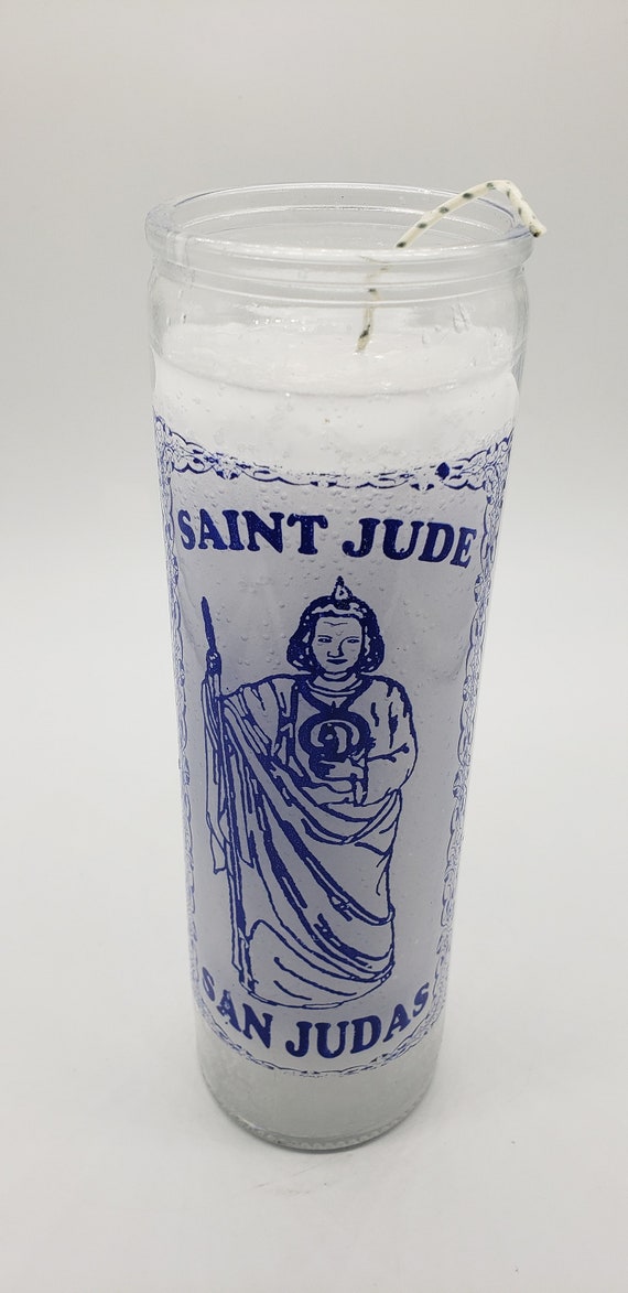 Saint Jude White Ritual Candle / San Judas Veladora Blanco Etsy