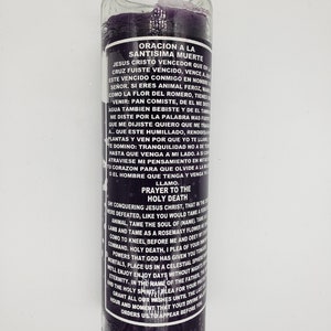 Holy Death purple ritual candle Santa Muerte veladora morada image 3