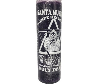 Santa Muerte Rompe Hechizos Veladora Preparada /Holy Death Fixed Candle