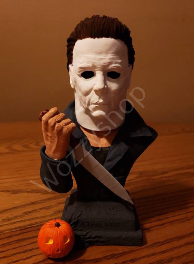 Halloween 1978 Michael Myers bust 3D printed model horror Etsy