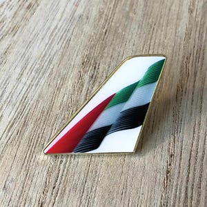 Reversspeld Emirates Airlines, pin luchtvaartmaatschappij, cadeau Emirates-fan, Boeing, Airbus, pilootcadeau, luchtvaartcadeaus, dasspeld, metalen badge