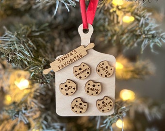 Personalized Family Cookie Christmas Ornament, Gift for Grandparents