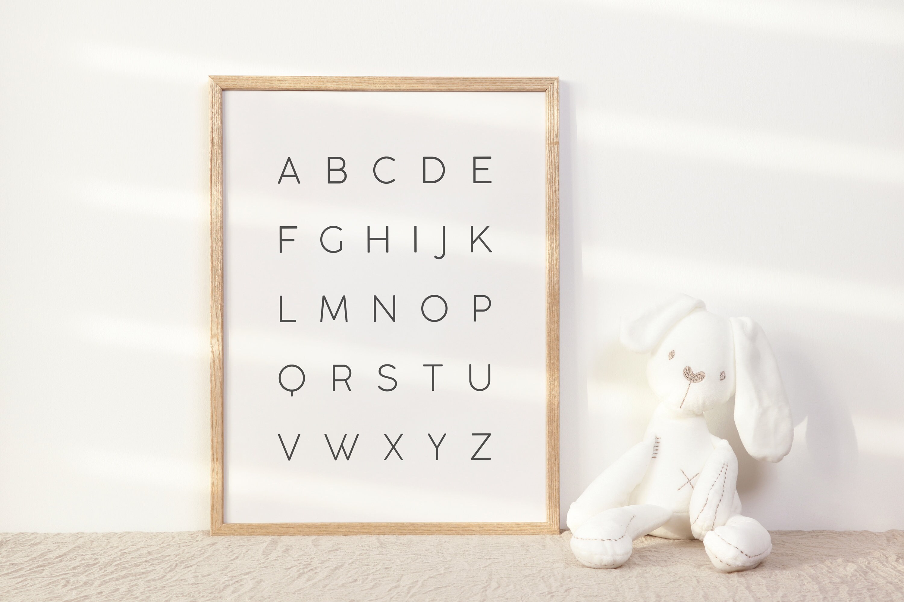Alphabet Print Alphabet Wall Art ABC Wall Decor Typography | Etsy