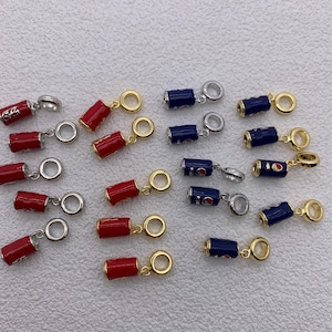 Enamel Coke Shape Pendant Pepsi Pendant Cup Pendant for DIY Gifts Necklace Making