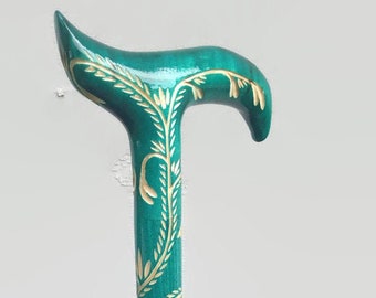 Wooden cane for women Carved handle and staff Wood walking stick Hand carved Hiking stick Walking canes Gift for hikers. Wooden Cane