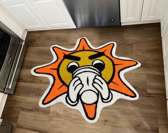 Glo GANG ラグマット Glo Gang Chief Keef Glory Floor Mat Washable Area Runner Rugs