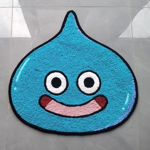Slime Rug, Dragon Quest DQ Knitting Handmade Non-slip Area Rug Home ...