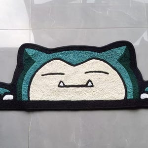 Snorlax Rug,Knitting Handmade Non-slip Area Rug Home Decor