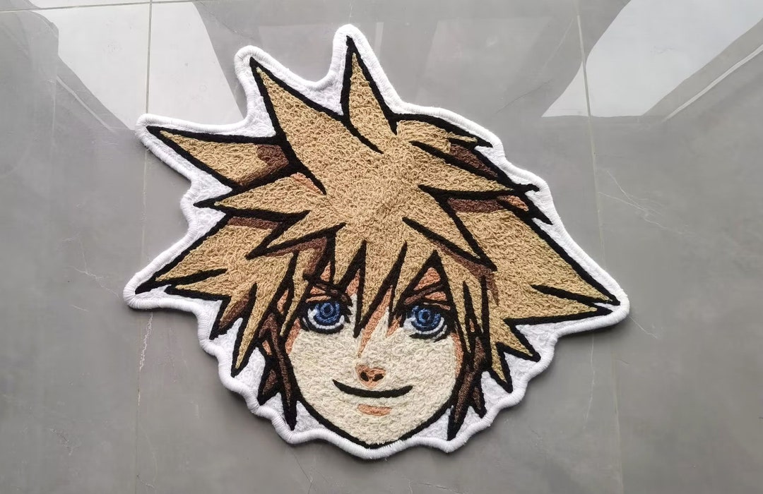 Kingdom Hearts Sora Rug,knitting Handmade Non-slip Area Rug Home Decor ...