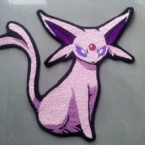 Espeon Rug,knitting Handmade Non-slip Area Rug Home Decor Mentali ...