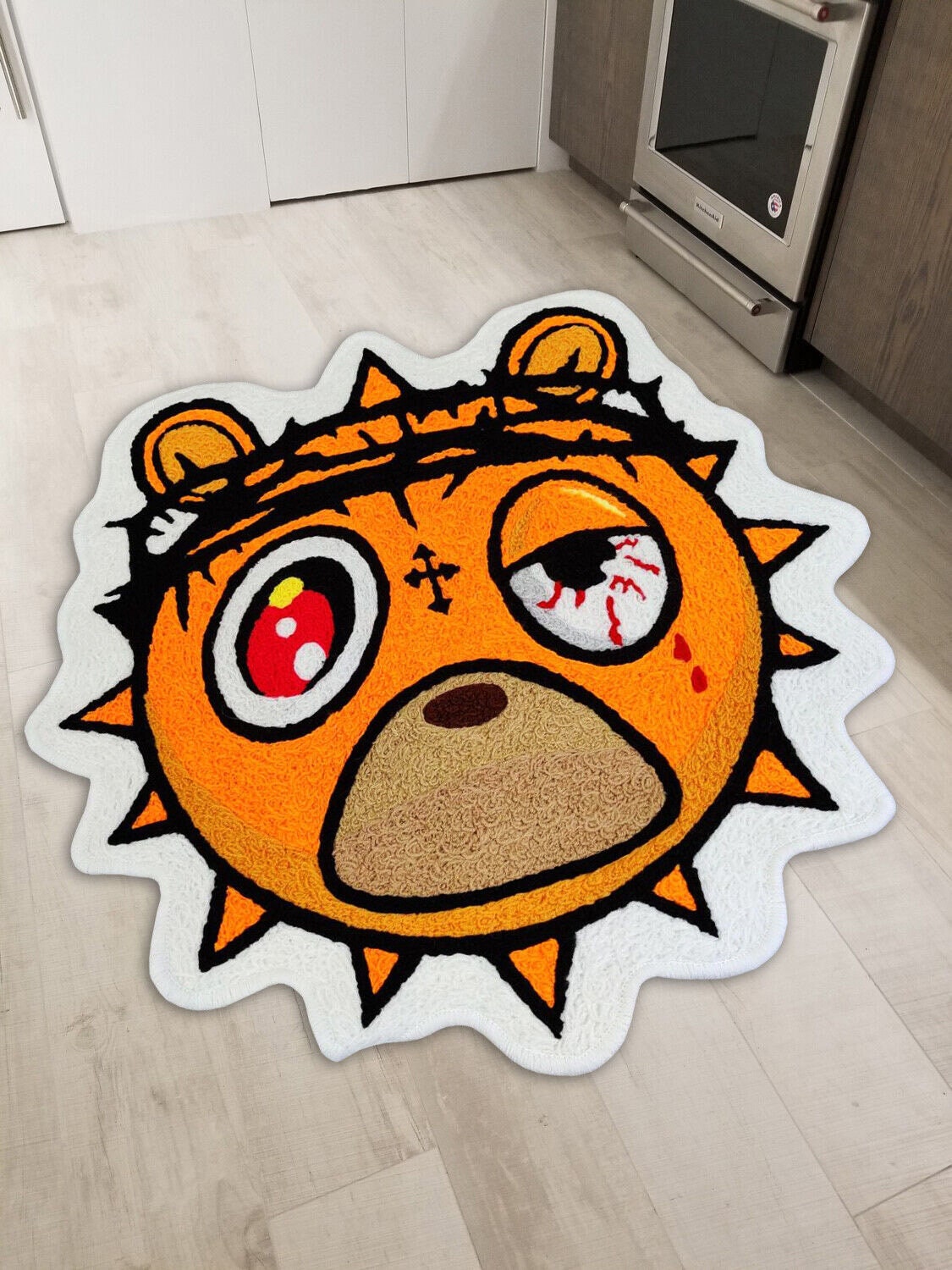 Glo Gang Chief Keef Glory フロアマット 洗えるエリアランナーラグ