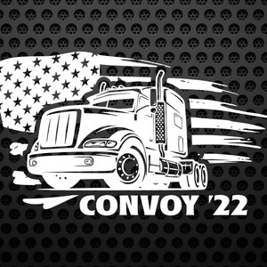 Truckers Convoy 22 Vinyl Decal Car Truck window, Mirror, Bumper, cornhole, laptop, yeti/cooler sticker, Gifts for Him, Gifts for Her