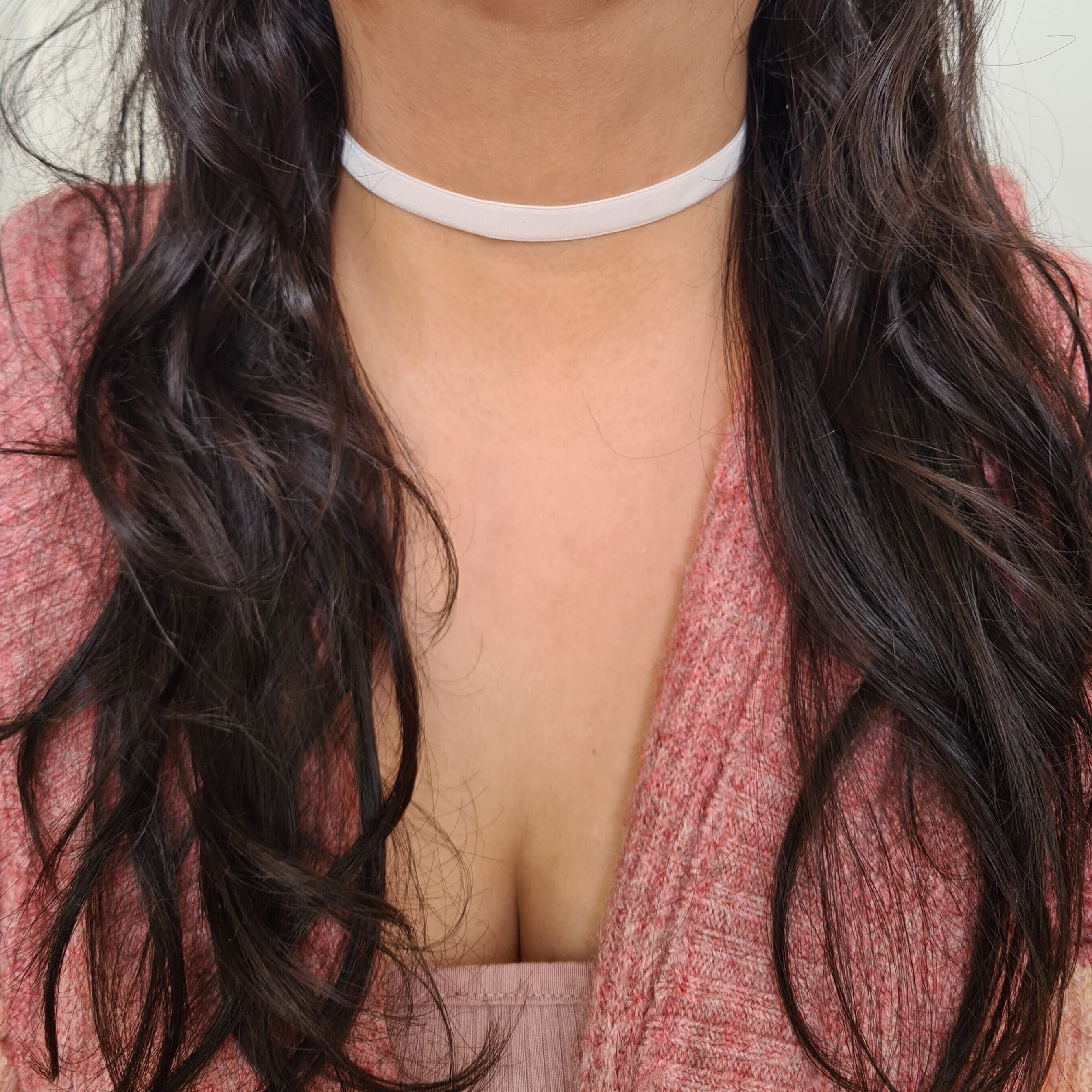 White velvet choker necklace deals