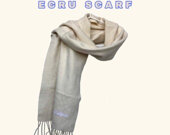 Y2K Vintage ecru scarf