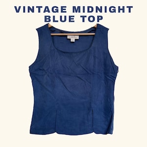 Vintage midnight blue top