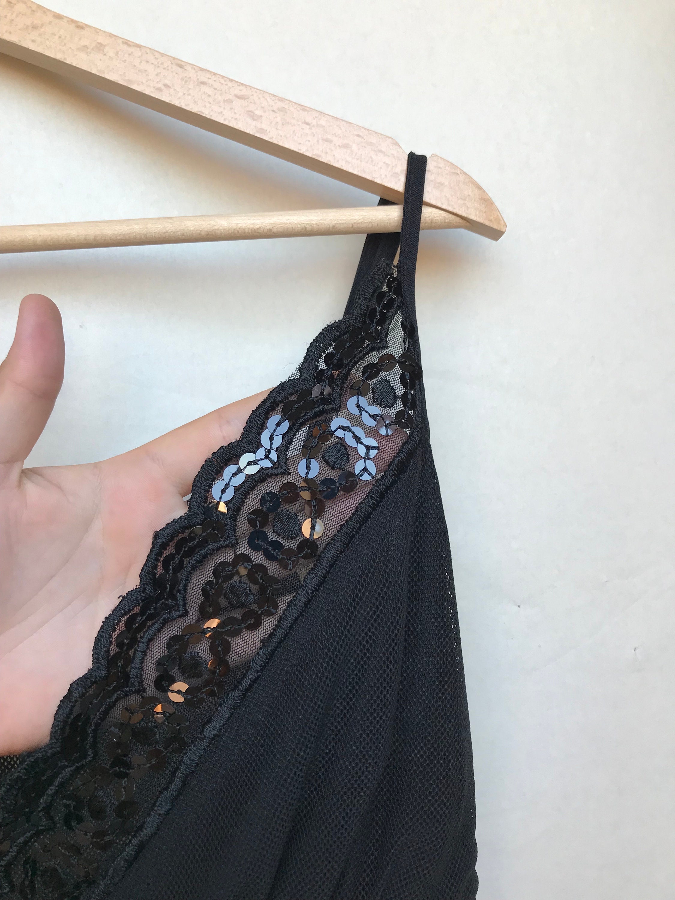 Vintage Beaded Silk Star Top (M)