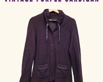 Vintage purple cardigan