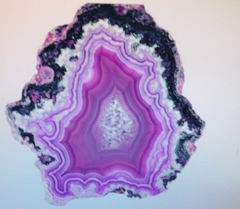 Resin painting Geode wall art PINK AND PURPLE image 10