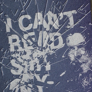 I CAN'T READ - David Bowie - Letterpress Art Print - Limited and signed edition - Bowie Art