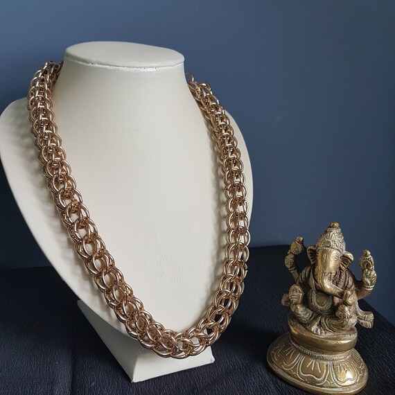 Chunky Chain Link Necklace from the 1990's. Lovely Go… Gem