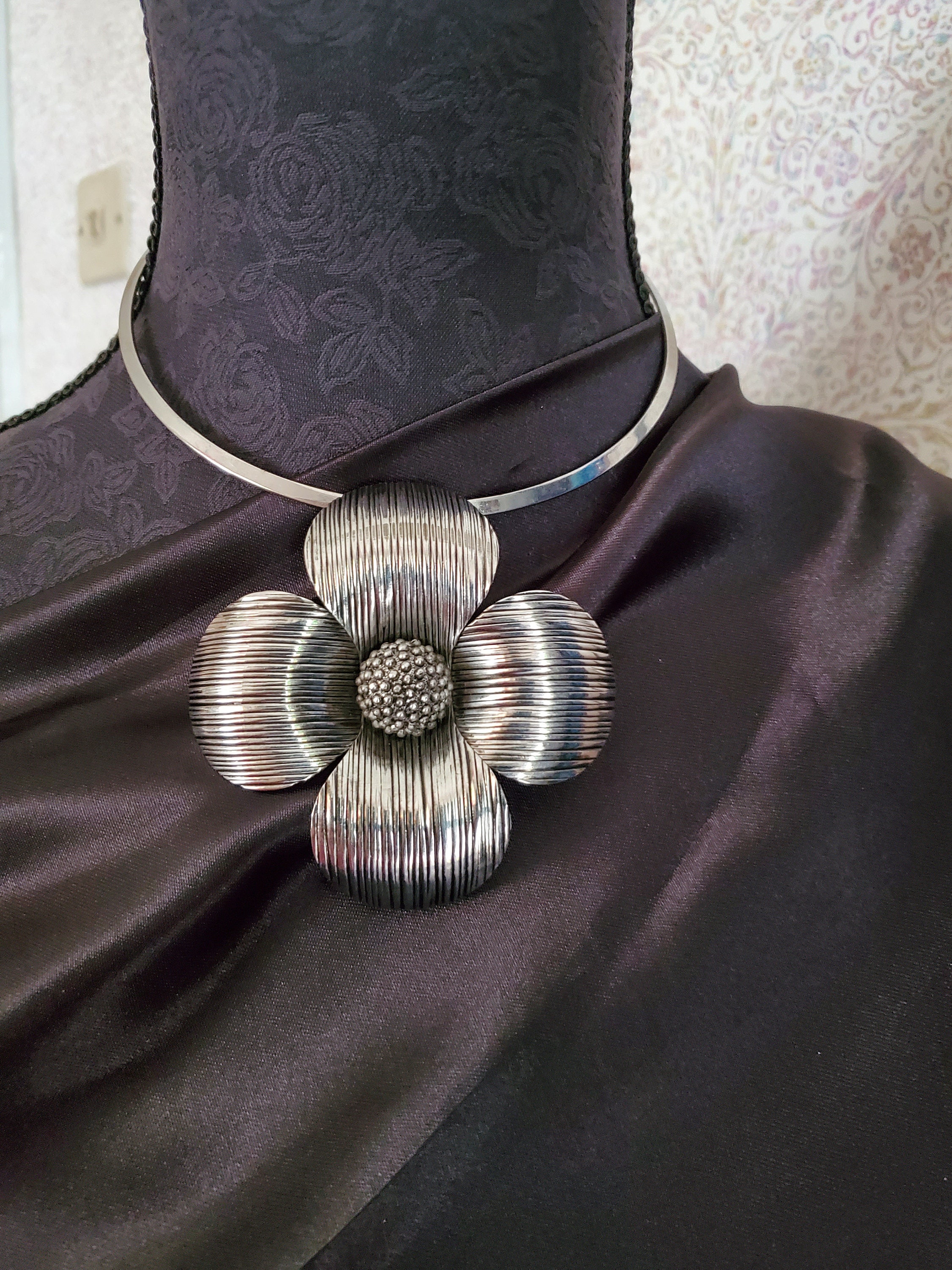 Ras De Cou (collier) En Métal Vintage - Style Bracelet - Occasion